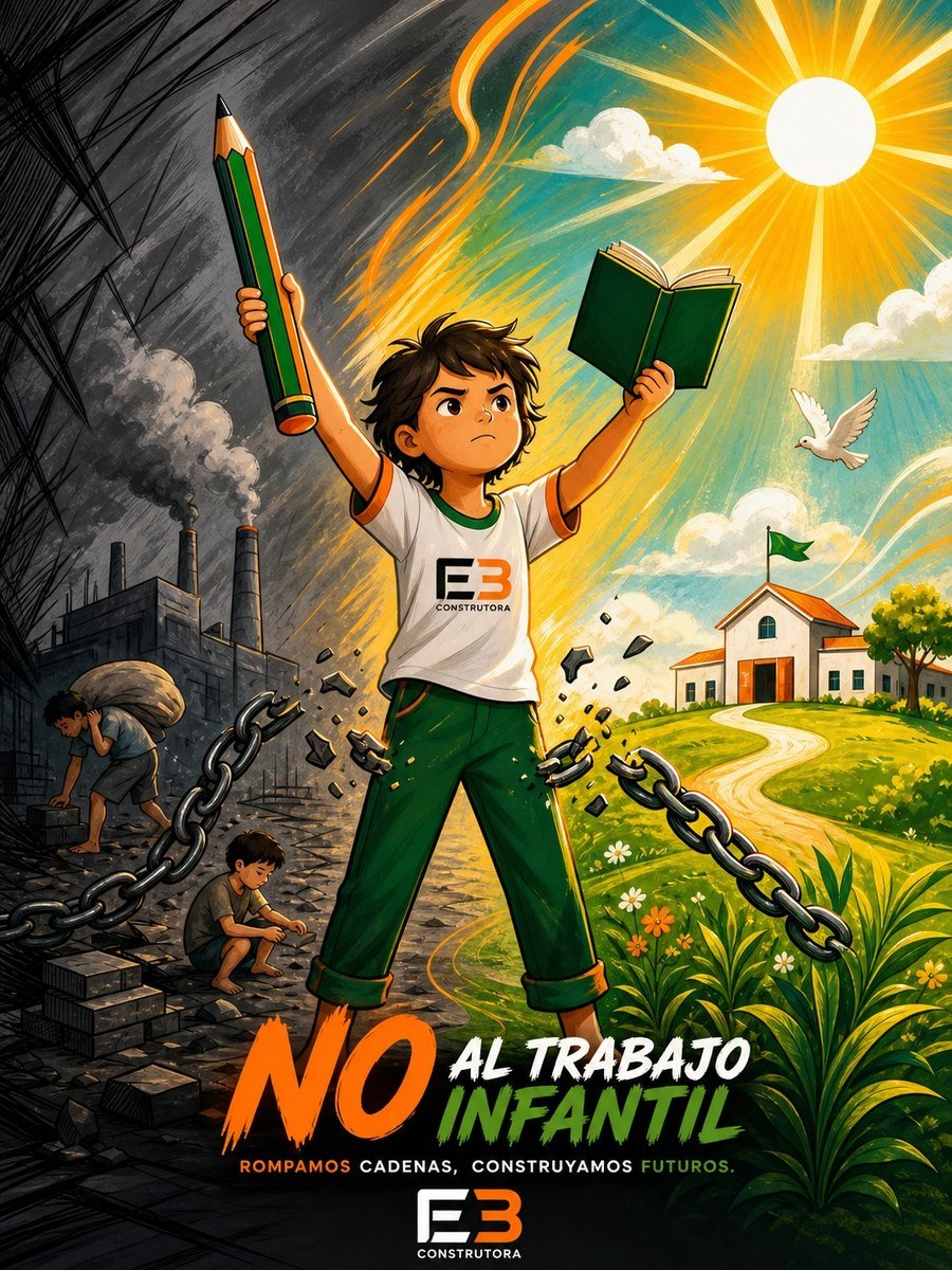 No al Trabajo Infantil — EB Construtora
